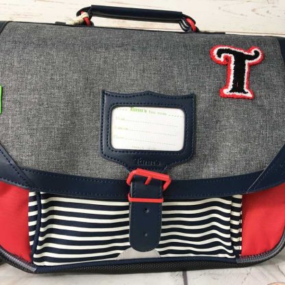 Cartable Teddy gris chiné 35 cm idéal pour les CP - Tann's – Image 4