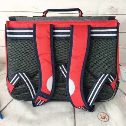 Cartable Teddy gris chiné 38cm (idéal CP/CE1) - Tann's – Image 2