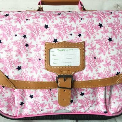 Cartable Fantaisie rose Camélia 38 cm idéal pour les CP/CE1 - Tann's – Image 5