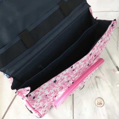 Cartable Fantaisie rose Camélia 38 cm idéal pour les CP/CE1 - Tann's – Image 3