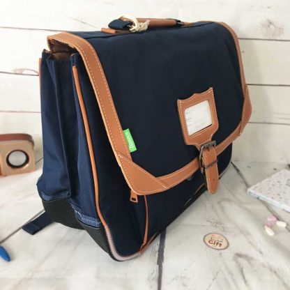 Cartable Bleu marine Camille 38 cm idéal pour les CP/CE1 - Tann's – Image 4