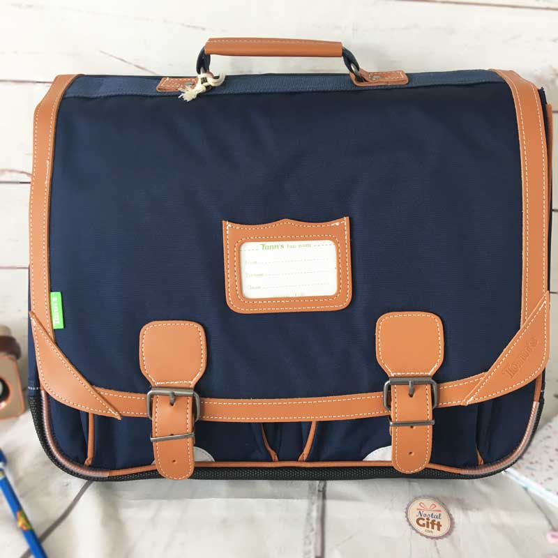 Cartable Bleu marine Camille 41 cm à partir du CE2 - Tann's