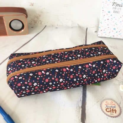 Trousse Emma fleurie 2 compartiments - Tann's