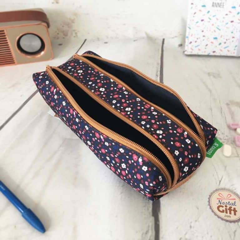 Trousse Emma fleurie 2 compartiments - Tann's