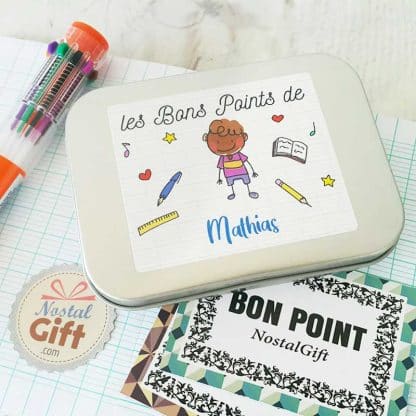 Boîte à bons points personnalisée