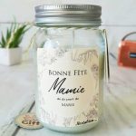 Bougie Jar personnalisée - Bonne fête Mamie