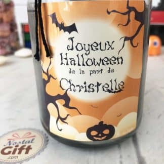 Bougie Jar personnalisée - Halloween