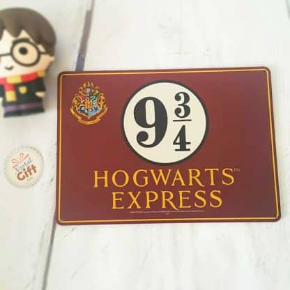 Plaque en métal "Hogwarts express" - Harry Potter