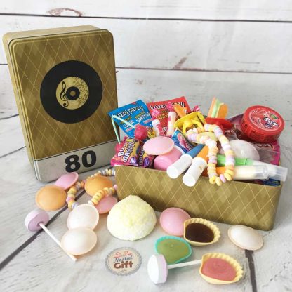 Coffret bonbons des années 70 - Boîte en métal rétro 70