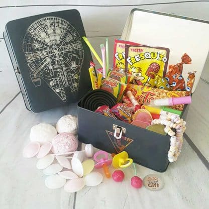 Coffret Cadeau : Grande boîte en métal bonbons rétro "Star Wars"