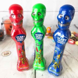 Halloween bonbon en spray tête de mort : Scary Skull Spray