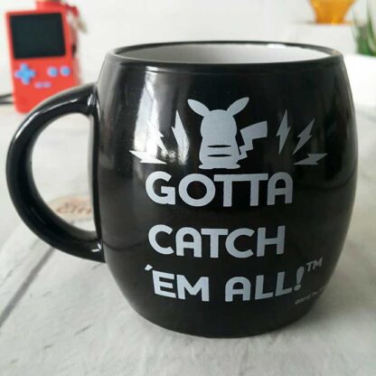 Pokémon - Mug Noir Pokéball "Gotta Catch 'em all"