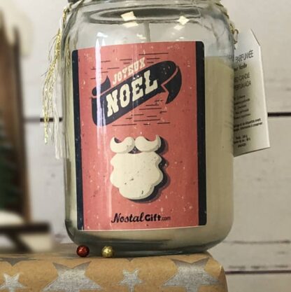 Bougie jar Joyeux Noël