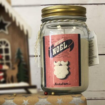 Bougie jar Joyeux Noël