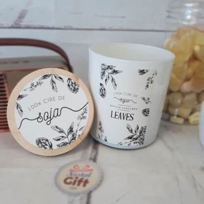 Bougie à la cire végétale 100% soja - Couvercle en bois – Image 3