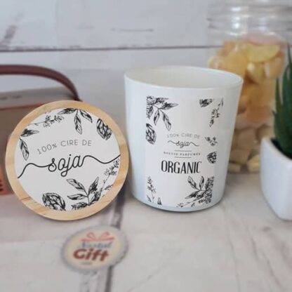 Bougie à la cire végétale 100% soja - Couvercle en bois – Image 4
