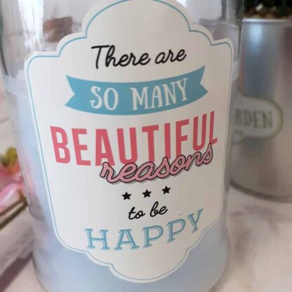 Grande bougie Parfumée Bonbonnière -« There are so many reasons to be happy »