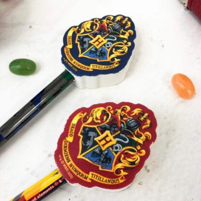 Harry Potter - Lot de 2 crayons à papier avec gomme emblème