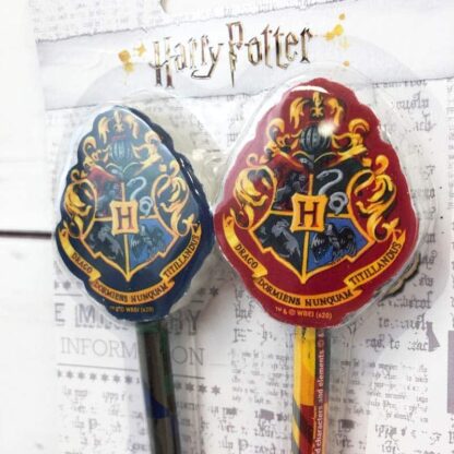 Harry Potter - Lot de 2 crayons à papier avec gomme emblème