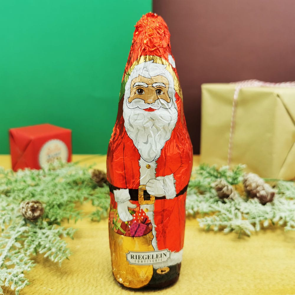 FRUTITOSCOM Père Noël Santa Claus Papa Noel avec 1000g de chocolat au lait