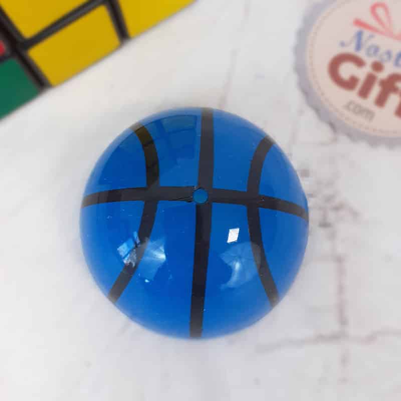Puce sauteuse à motifs - Bleu, Ballon de basket