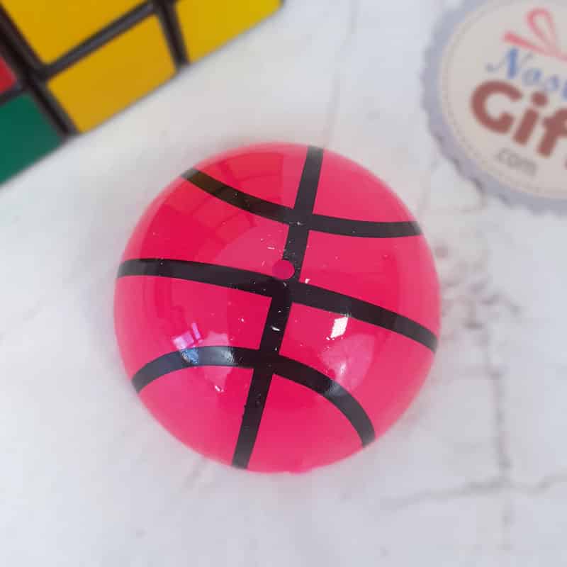 Puce sauteuse à motifs - Rose, Ballon de basket