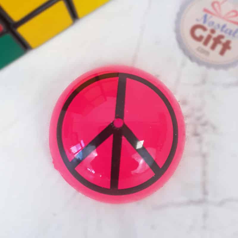 Puce sauteuse à motifs - Rose, peace and love