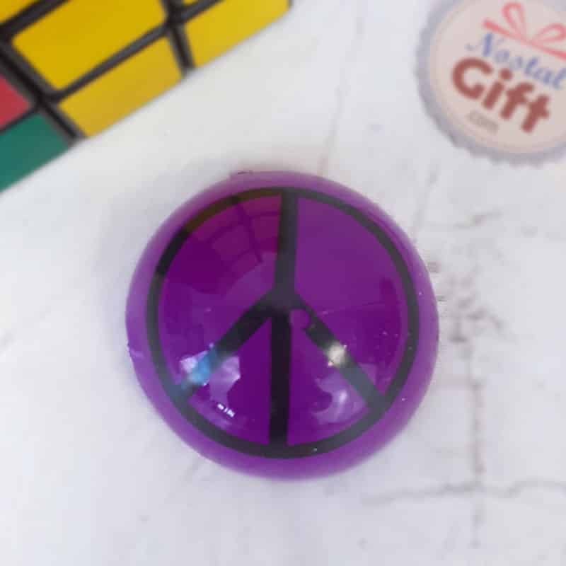 Puce sauteuse à motifs - Violet, peace and love