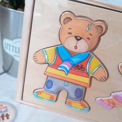 Boîte Puzzle en Bois - Les animaux à habiller (36 pièces) – Image 2