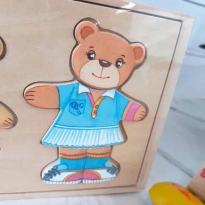 Boîte Puzzle en Bois - Les animaux à habiller (36 pièces) – Image 3