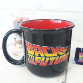 Mug Noir - retour vers le futur (noir et rouge)
