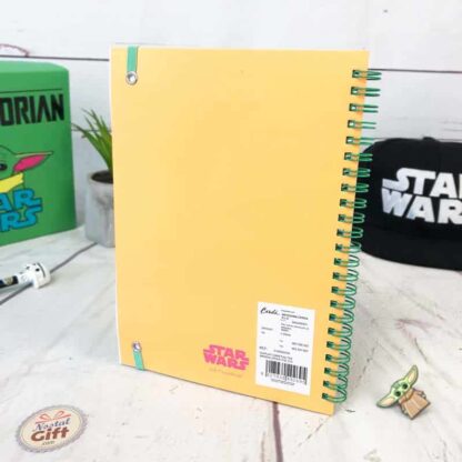 Star Wars The Mandalorian - Cahier A5 orange Bébé Yoda