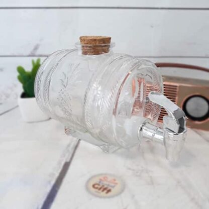 Tonneau à whisky en verre(1 litre)