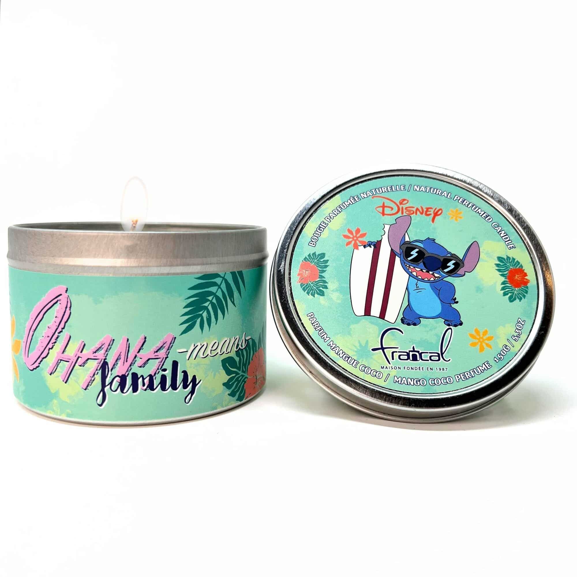 Disney - Bougie Stitch en métal parfumée - Cadeau Stitch - Parfum