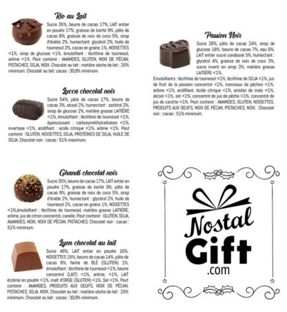 Cadeau Saint-Valentin - Ballotin de 17 chocolats Belges