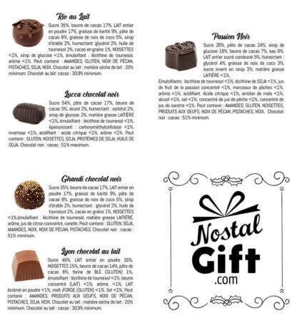 Ballotin de chocolat Belges - 17 chocolats