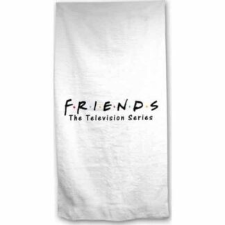 Friends - Drap de bain blanc en coton - Logo  (70 x 140 cm)
