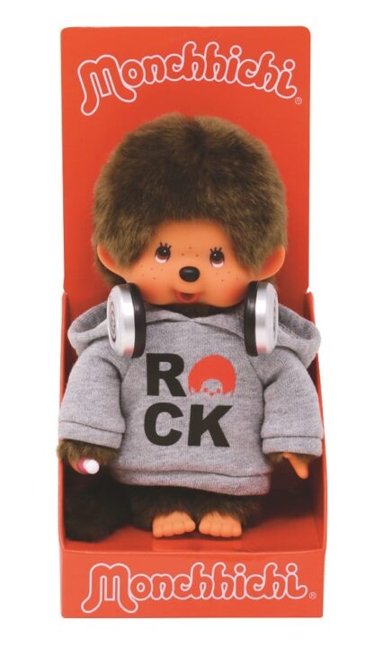 Peluche Monchhichi Kiki Rock (20 cm)