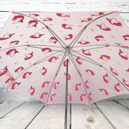 Parapluie magique rose licorne changeant de couleur