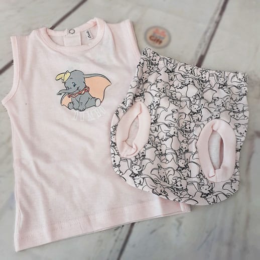 Dumbo Enfants Tout en Un Filles Enfants Polaire Combinaison Grenouillère Pyjama Rose 