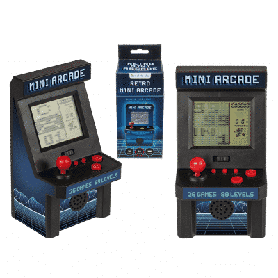 Mini Machine Arcade rétro - 26 jeux et 99 niveaux