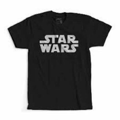 Star Wars - T-shirt pour adulte noir et bleu avec logo