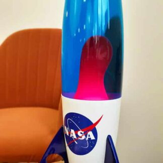 Lampe à lave fusée Nasa rétro