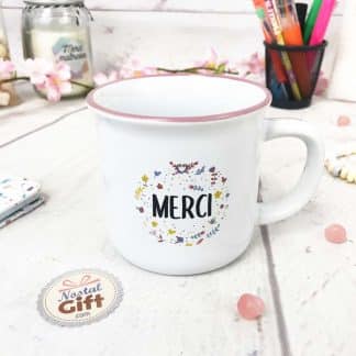Mug Merci - Collection Florale - Pour Bundle