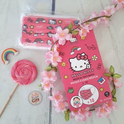 Hello Kitty - Masque barrière jetable pour enfant x 10