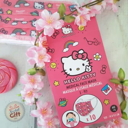 Hello Kitty - Masque barrière jetable pour enfant x 10
