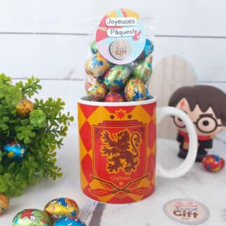 Mug Harry Potter rempli d'œufs en chocolat praliné x 20 - Joyeuses Pâques
