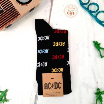AC/DC - Chaussettes noires en coton