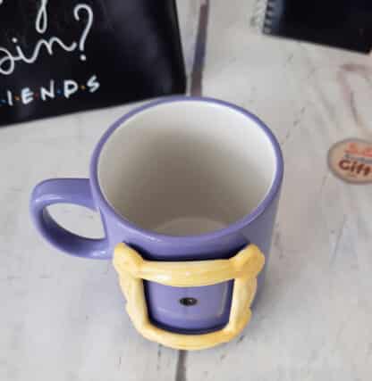 Friends - Mug violet avec cadre photo jaune