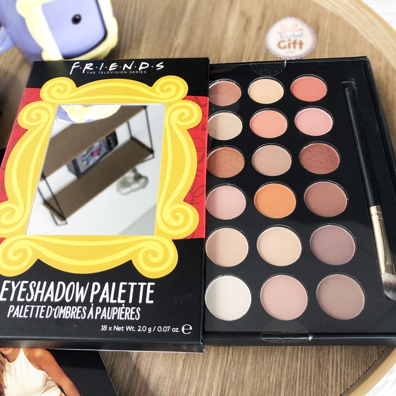 Palette d'ombres à paupières pour maquillage (avec miroir et pinceau) -  Friends